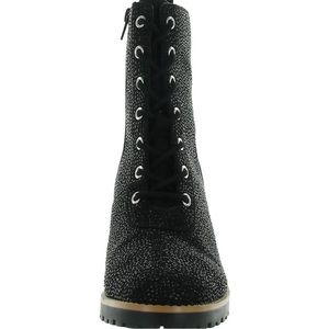 Macys INC Black Bling Boot Size 8 New.
